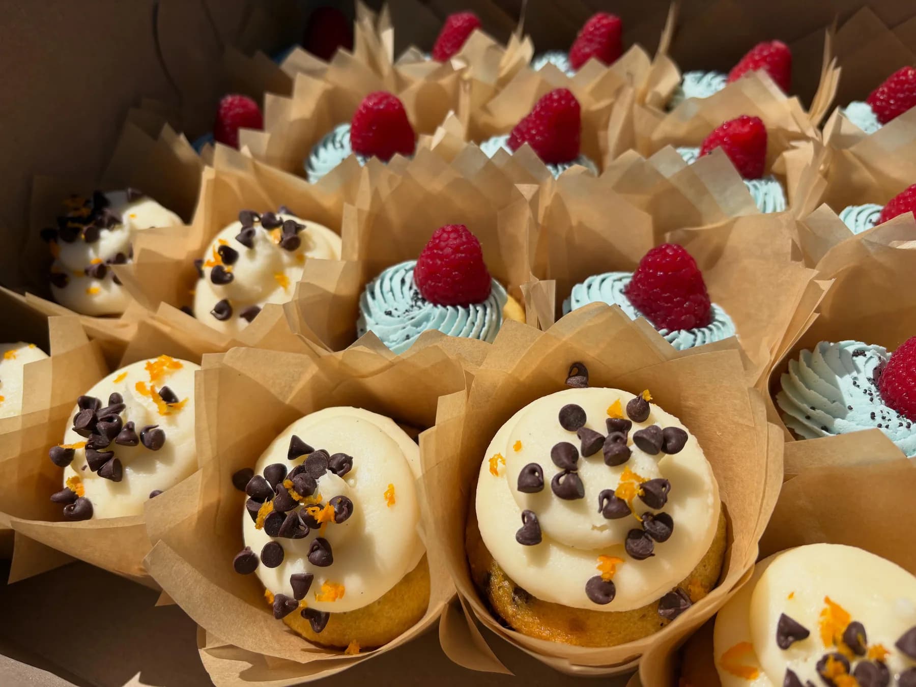 Assorted Bake With Rach celebration cupcakes